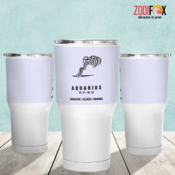 unique Aquarius Clever Tumbler birthday zodiac sign gifts for horoscope and astrology lovers – AQUARIUS-T0041