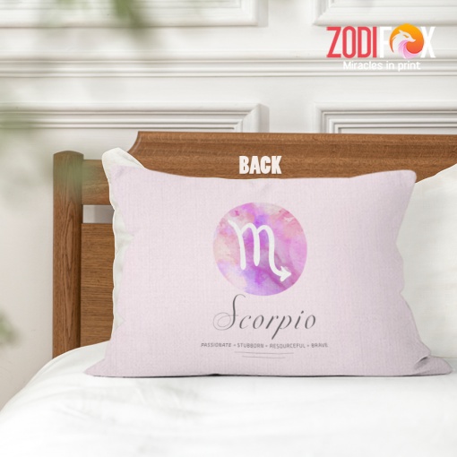 cool Scorpio Colour Throw Pillow birthday zodiac sign gifts for astrology lovers – SCORPIO-PL0042