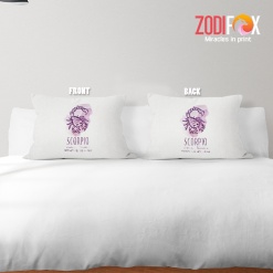 eye-catching Scorpio Violet Throw Pillow zodiac birthday gifts – SCORPIO-PL0043