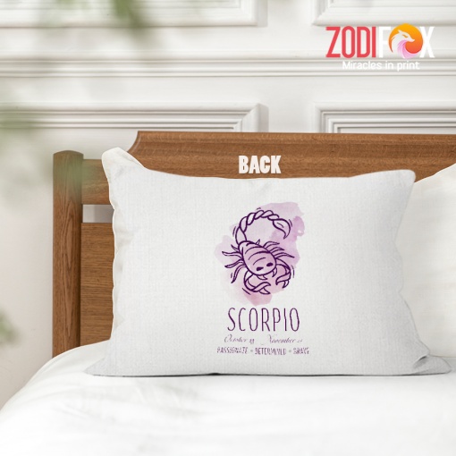 unique Scorpio Violet Throw Pillow birthday zodiac presents for astrology lovers – SCORPIO-PL0043