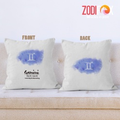 special Gemini Symbol Throw Pillow zodiac sign presents for horoscope lovers – GEMINI-PL0043