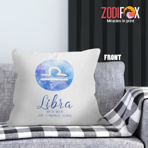 exciting Libra Symbol Throw Pillow zodiac gifts for horoscope and astrology lovers – LIBRA-PL0043
