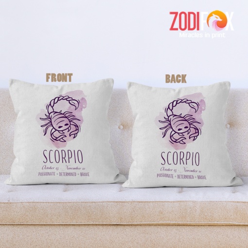 awesome Scorpio Violet Throw Pillow zodiac gifts and collectibles – SCORPIO-PL0043
