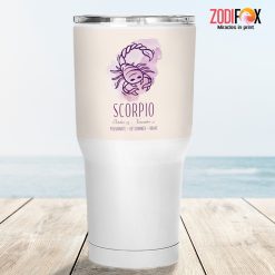 lively Scorpio Determined Tumbler zodiac sign gifts for horoscope and astrology lovers – SCORPIO-T0043