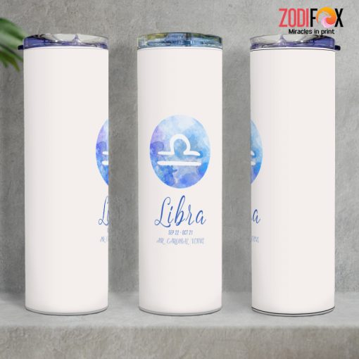 great Libra Symbol Tumbler birthday zodiac sign presents for horoscope and astrology lovers a– LIBRA-T0043