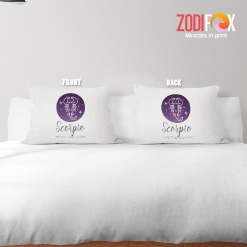 amazing Scorpio Purple Throw Pillow zodiac sign presents for horoscope and astrology lovers – SCORPIO-PL0044