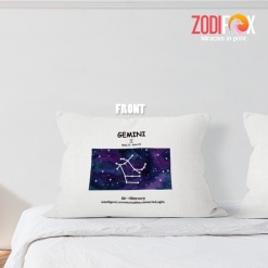 unique Gemini Connected Throw Pillow astrology horoscope zodiac gifts for man and woman – GEMINI-PL0044