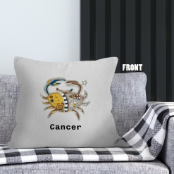 dramatic Cancer Modern Throw Pillow zodiac related gifts – CANCER-PL0044