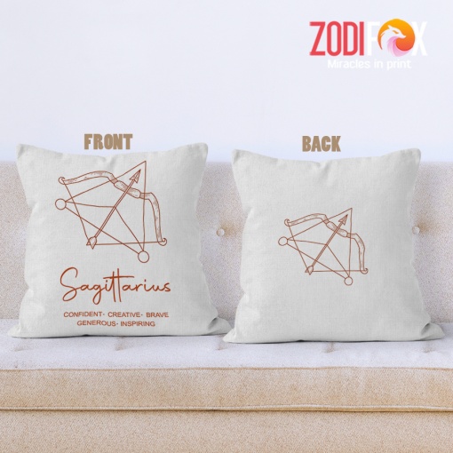lively Sagittarius Brave Throw Pillow zodiac presents for horoscope and astrology lovers – SAGITTARIUS-PL0045