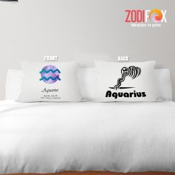 cool Aquarius Symbol Throw Pillow zodiac presents for horoscope and astrology lovers – AQUARIUS-PL0046