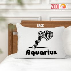 special Aquarius Symbol Throw Pillow birthday zodiac sign gifts for astrology lovers – AQUARIUS-PL0046