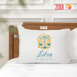 cool Libra Diplomatic Throw Pillow birthday zodiac gifts for horoscope and astrology lovers – LIBRA-PL0046