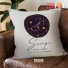 latest Scorpio Modern Throw Pillow astrology horoscope zodiac gifts for boy and girl – SCORPIO-PL0046