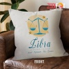 various Libra Diplomatic Throw Pillow birthday zodiac gifts for astrology lovers – LIBRA-PL0046