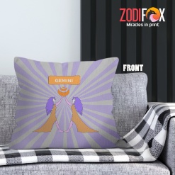 exciting Gemini Twins Throw Pillow zodiac gifts for horoscope and astrology lovers – GEMINI-PL0046