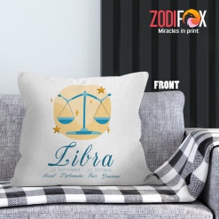 best Libra Diplomatic Throw Pillow gifts based on zodiac signs – LIBRA-PL0046