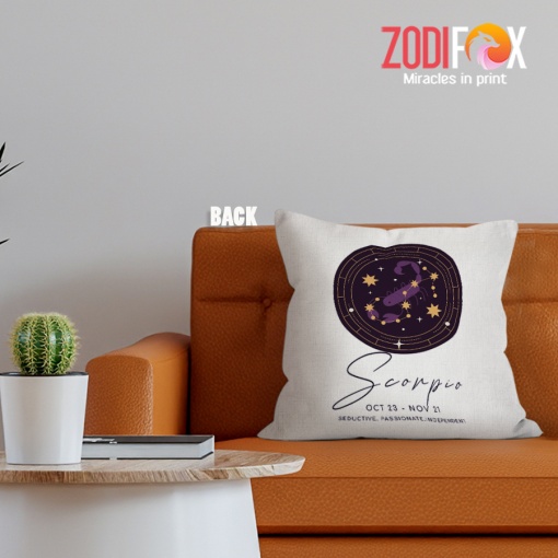 beautiful Scorpio Modern Throw Pillow gifts according to zodiac signs – SCORPIO-PL0046