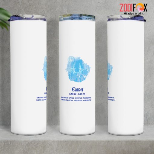 dramatic Cancer Cautions Tumbler zodiac sign presents for horoscope lovers – CANCER-T0046