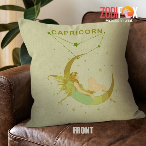 unique Capricorn Moon Throw Pillow birthday zodiac sign gifts for astrology lovers – CAPRICORN-PL0047