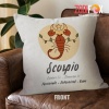best Scorpio Moon Throw Pillow zodiac presents for astrology lovers – SCORPIO-PL0047