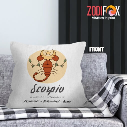 awesome Scorpio Moon Throw Pillow zodiac gifts for horoscope and astrology lovers – SCORPIO-PL0047