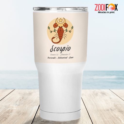 pretty Scorpio Moon Tumbler birthday zodiac sign gifts for horoscope and astrology lovers – SCORPIO-T0047