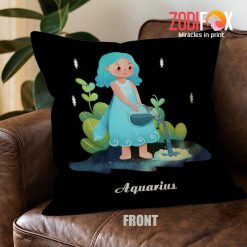 hot Aquarius Baby Throw Pillow birthday zodiac gifts for astrology lovers – AQUARIUS-PL0048