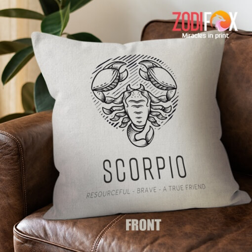 eye-catching Scorpio Friend Throw Pillow zodiac sign presents for horoscope and astrology lovers – SCORPIO-PL0048