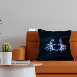 great Cancer Light Throw Pillow birthday zodiac sign presents for astrology lovers – CANCER-PL0048