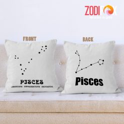 hot Pisces Artistic Throw Pillow zodiac presents for horoscope and astrology lovers – PISCES-PL0048