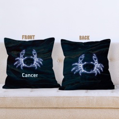 hot Cancer Light Throw Pillow birthday zodiac sign presents for horoscope and astrology lovers – CANCER-PL0048