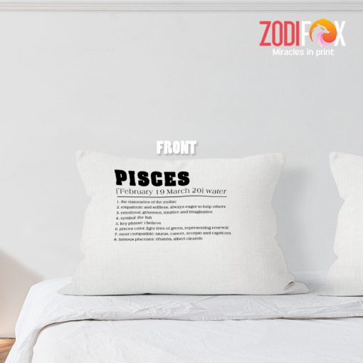 meaningful Pisces Believe Throw Pillow signs of the zodiac gifts – PISCES-PL0049