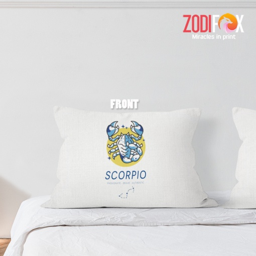 hot Scorpio Blue Throw Pillow astrology horoscope zodiac gifts – SCORPIO-PL0049