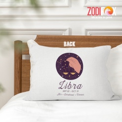 cool Libra Air Throw Pillow birthday zodiac sign gifts for astrology lovers – LIBRA-PL0049