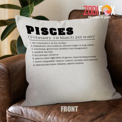 hot Pisces Believe Throw Pillow birthday zodiac gifts for astrology lovers – PISCES-PL0049