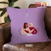 exciting Gemini Twins Throw Pillow birthday zodiac sign gifts for horoscope and astrology lovers – GEMINI-PL0049