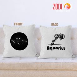 exciting Aquarius Night Throw Pillow birthday zodiac sign presents for horoscope and astrology lovers – AQUARIUS-PL0049