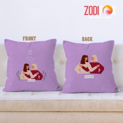 special Gemini Twins Throw Pillow birthday zodiac sign presents for horoscope and astrology lovers – GEMINI-PL0049