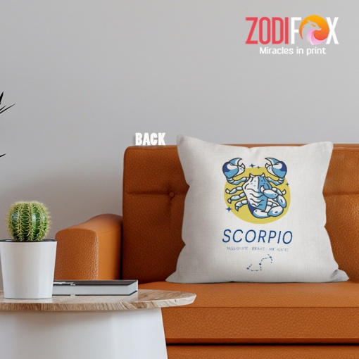 interested Scorpio Blue Throw Pillow gifts according to zodiac signs – SCORPIO-PL0049