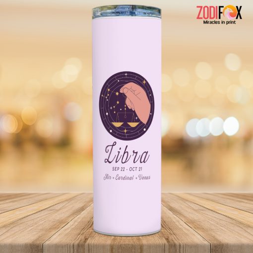 amazing Libra Hand Tumbler birthday zodiac sign presents for astrology lovers – LIBRA-T0049