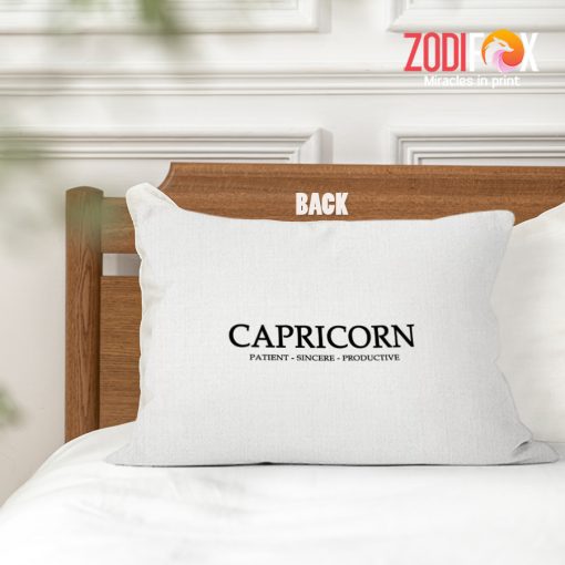 cool Capricorn Sincere Throw Pillow astrology presents – CAPRICORN-PL0005