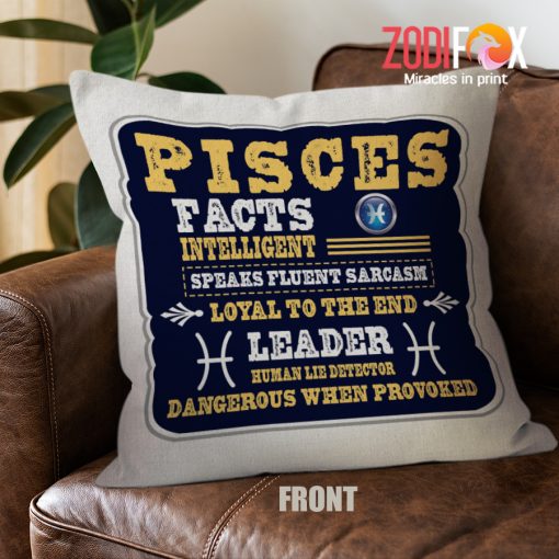 best Pisces Leader Throw Pillow birthday zodiac gifts for astrology lovers – PISCES-PL0005