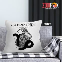 unique Capricorn Sincere Throw Pillow zodiac gifts for horoscope and astrology lovers – CAPRICORN-PL0005