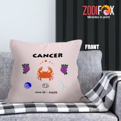 best Cancer Zodiac Throw Pillow zodiac gifts for horoscope and astrology lovers – CANCER-PL0005