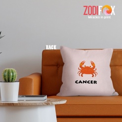 awesome Cancer Zodiac Throw Pillow astrology gifts – CANCER-PL0005