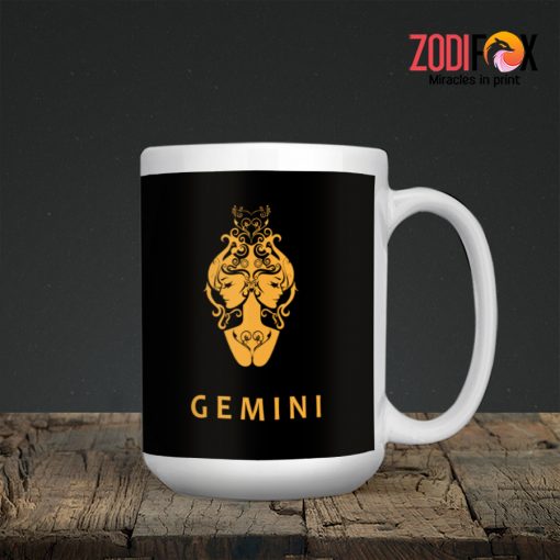 high quality Gemini Gold Mug birthday zodiac presents for horoscope and astrology lovers – GEMINI-M0005
