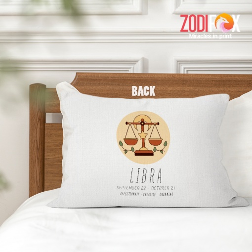 cool Libra Charming Throw Pillow birthday zodiac sign gifts for astrology lovers – LIBRA-PL0050