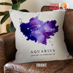 affordable Aquarius Watercolor Throw Pillow zodiac presents for astrology lovers – AQUARIUS-PL0050