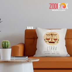 great Libra Charming Throw Pillow birthday zodiac sign presents for astrology lovers – LIBRA-PL0050