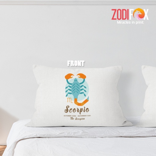 exciting Scorpio Orange Throw Pillow signs of the zodiac gifts – SCORPIO-PL0051